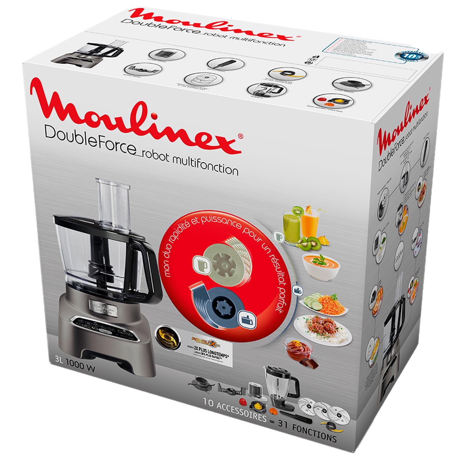 محضر طعام مولينيكس 10ب1 3لتر 1000 واط825E10 827E27